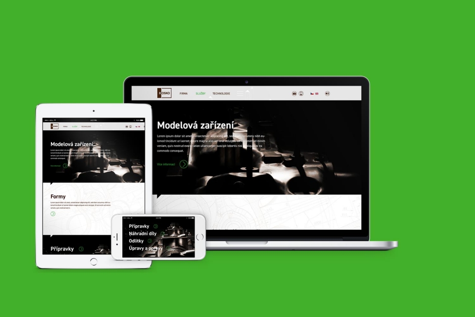 Bosko Modelárna webdesign responzive