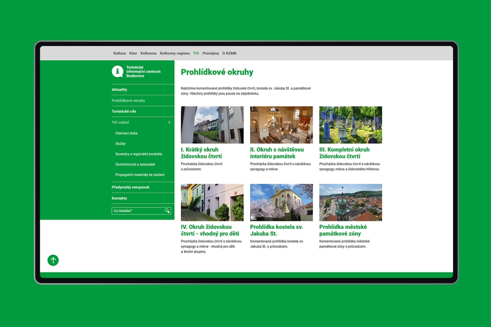 Turistické informační centrum Boskovice web